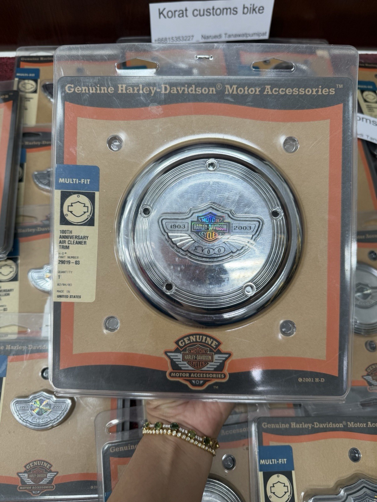 Harley Davidson 100th anniversary Air Cleaner Cover New In Box Genuine 29019 -03