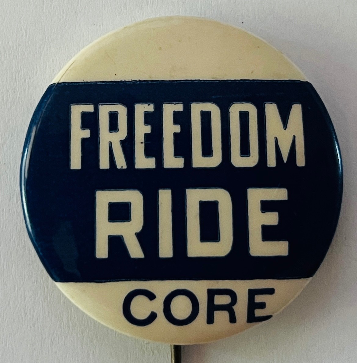 CORE Freedom Ride Vintage button 1960's Civil Rights Black Power protest cause