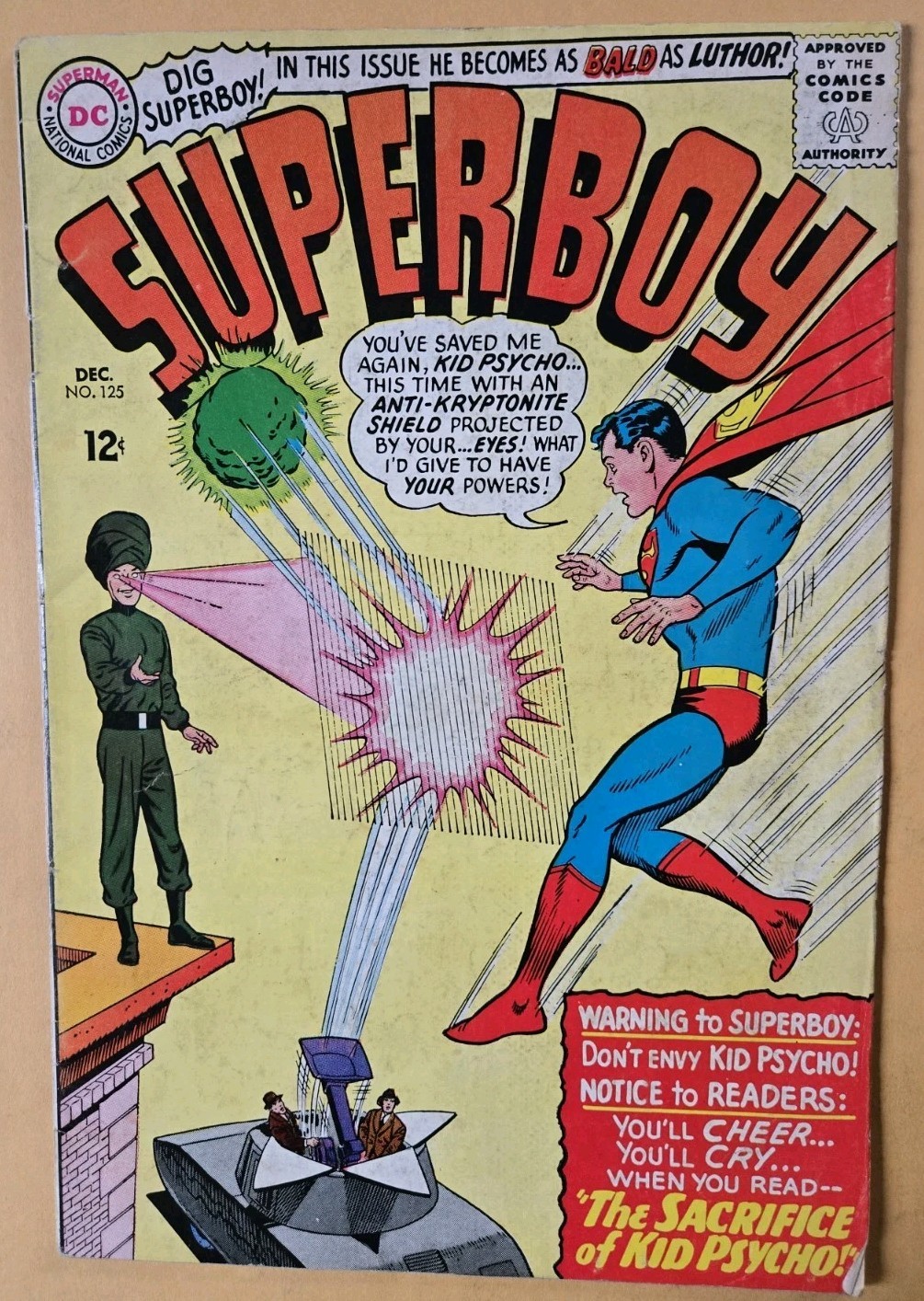 Superboy #125 VG (4.0) Legion Cameo DC Comics 12/65