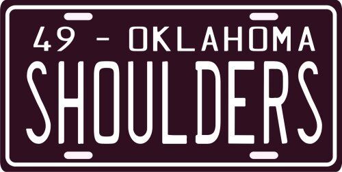 Jim Shoulders Rodeo Champion 1949 Oklahoma License Plate