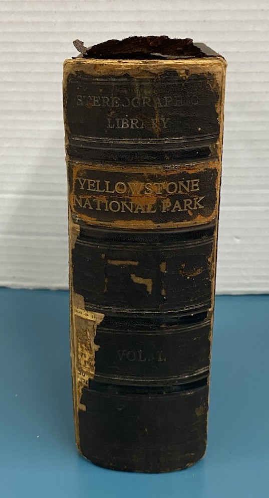 RARE Antique 1909 Yellowstone National Park Stereoview Card Lot x 37 W/Holder