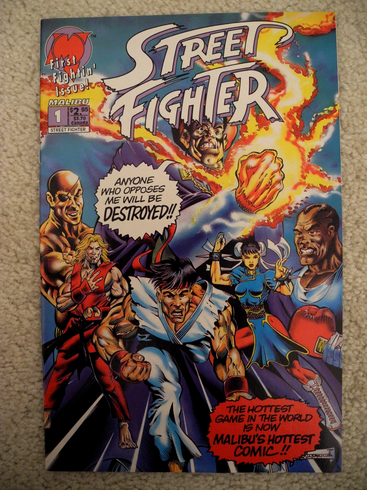 STREET FIGHTER #1 NM Malibu Comics 1993 Uncirculated STREET FIGHTER #1 NM Malibu Comics 1993 Uncirculated