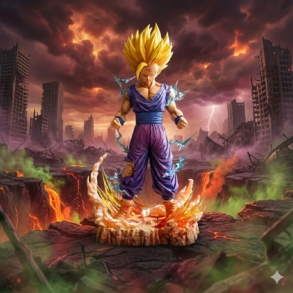NEW 25cm Dragon Ball Z Anime Son Gohan PVC Statue Collection Model Toy Gift