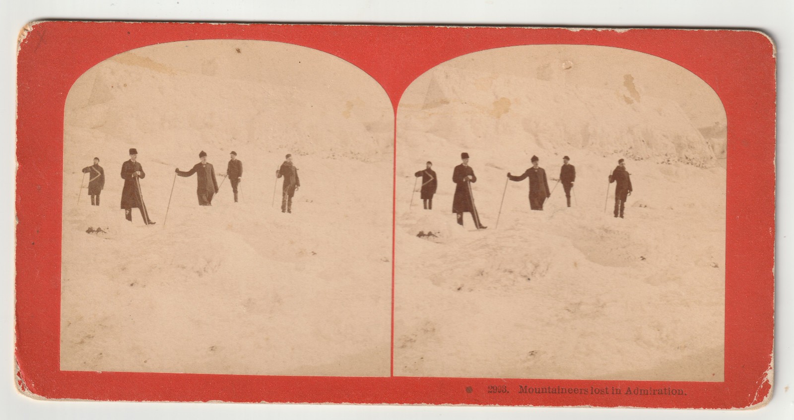 UNCOMMON WINTER SUMMIT MT WASHINGTON - HIKERS ? SIGNAL CORP MEN? WHITE MOUNTAINS