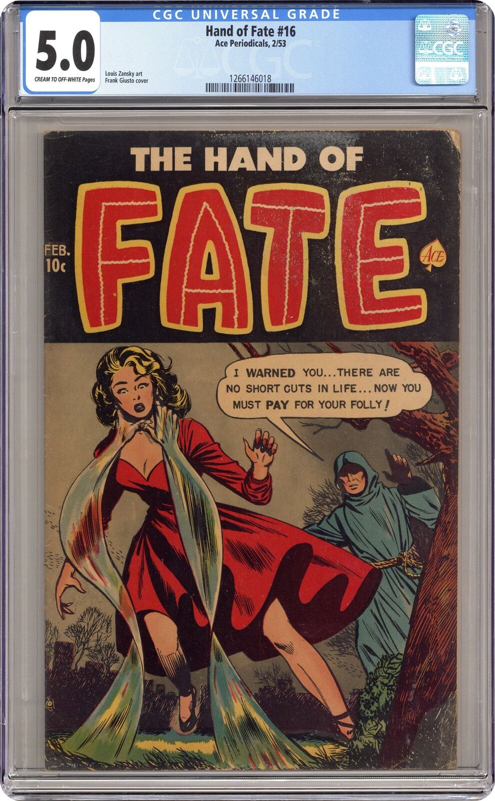 Hand of Fate #16 CGC 5.0 1953 1266146018