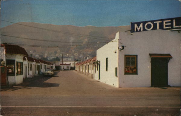 1957 Brisbane,CA Mazzetti\'s Motel San Mateo County California Chrome Postcard