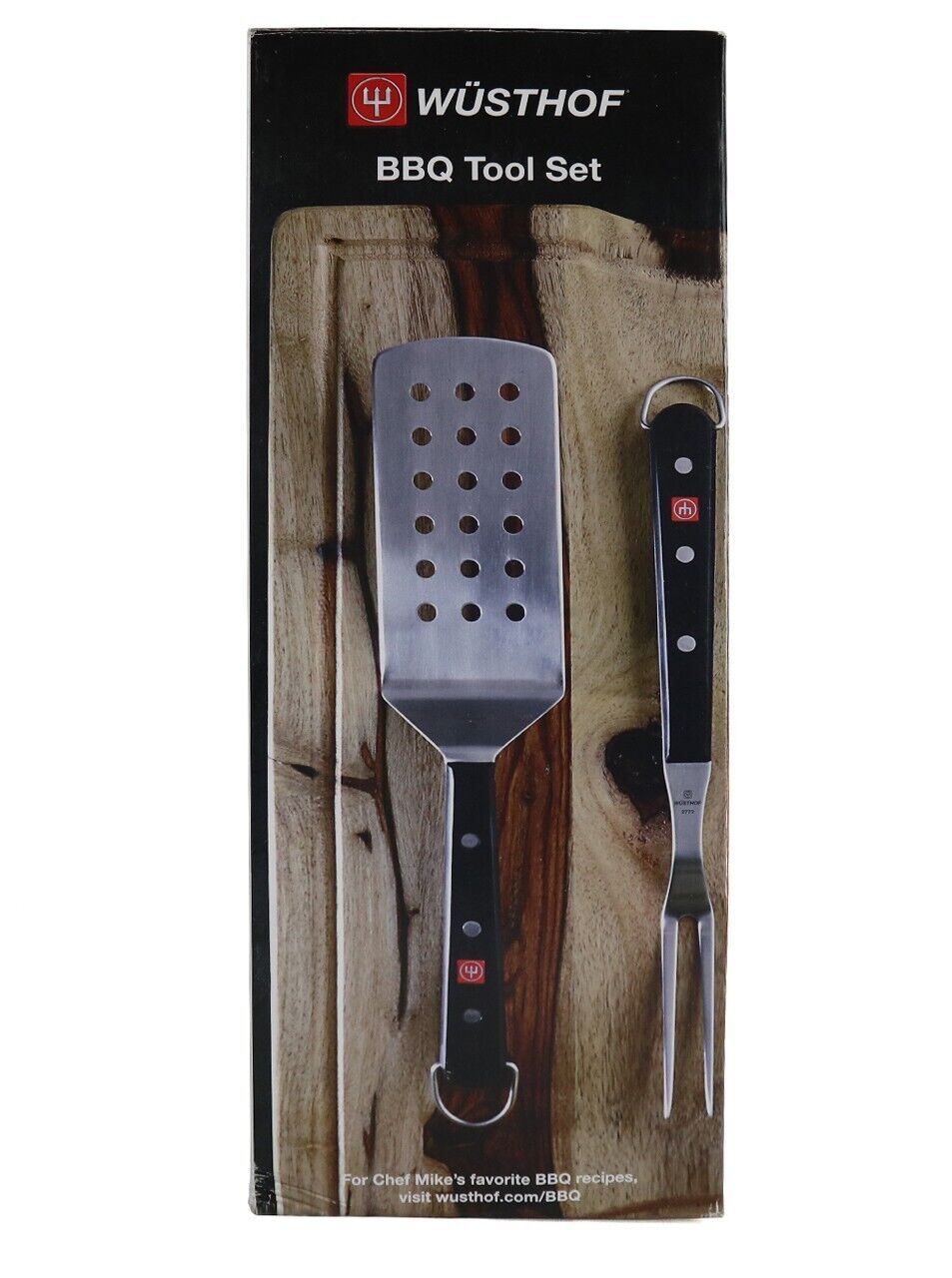 Wusthof 5 Piece BBQ Tool Set Skimmer Spoon Spatula Ladle New In Box
