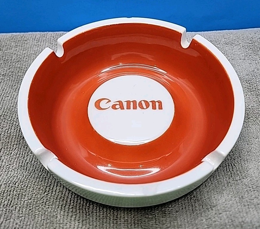 Vintage Canon Glazed Ceramic Ashtray - 5.25\