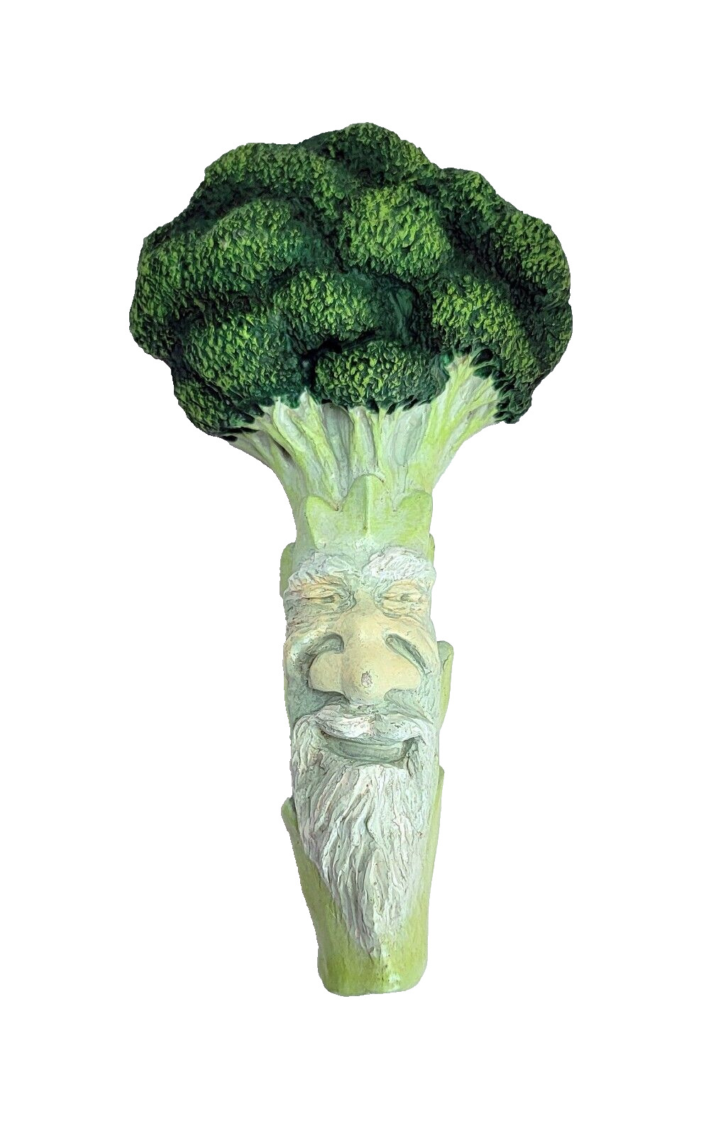Vintage R Vandamme Broccoli Anthropomorphic Folk wall Art 1995
