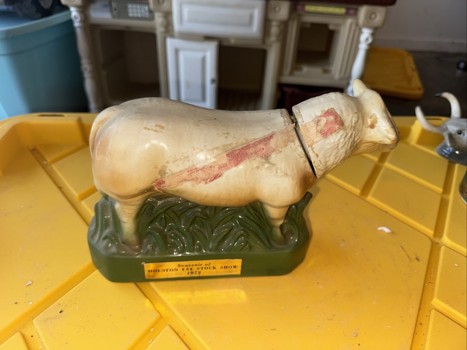 Ezra Brooks Souvenir Decanter - 1973 Houston Fat Stock Show