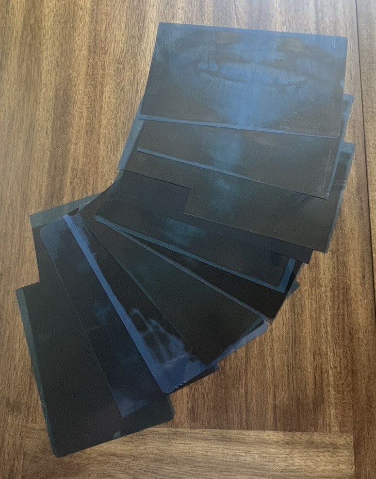 10 Dental Panoramic X-rays Developed Film Lot - Halloween Dentistry Dentist 10 Dental Panoramic X-rays Developed Film Lot - Halloween Dentistry Dentist