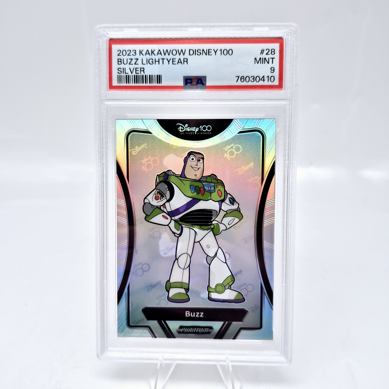2023 Kakawow Disney 100 Buzz Lightyear #28 PSA 9 Silver Refractor 2023 Kakawow Disney 100 Buzz Lightyear #28 PSA 9 Silver Refractor