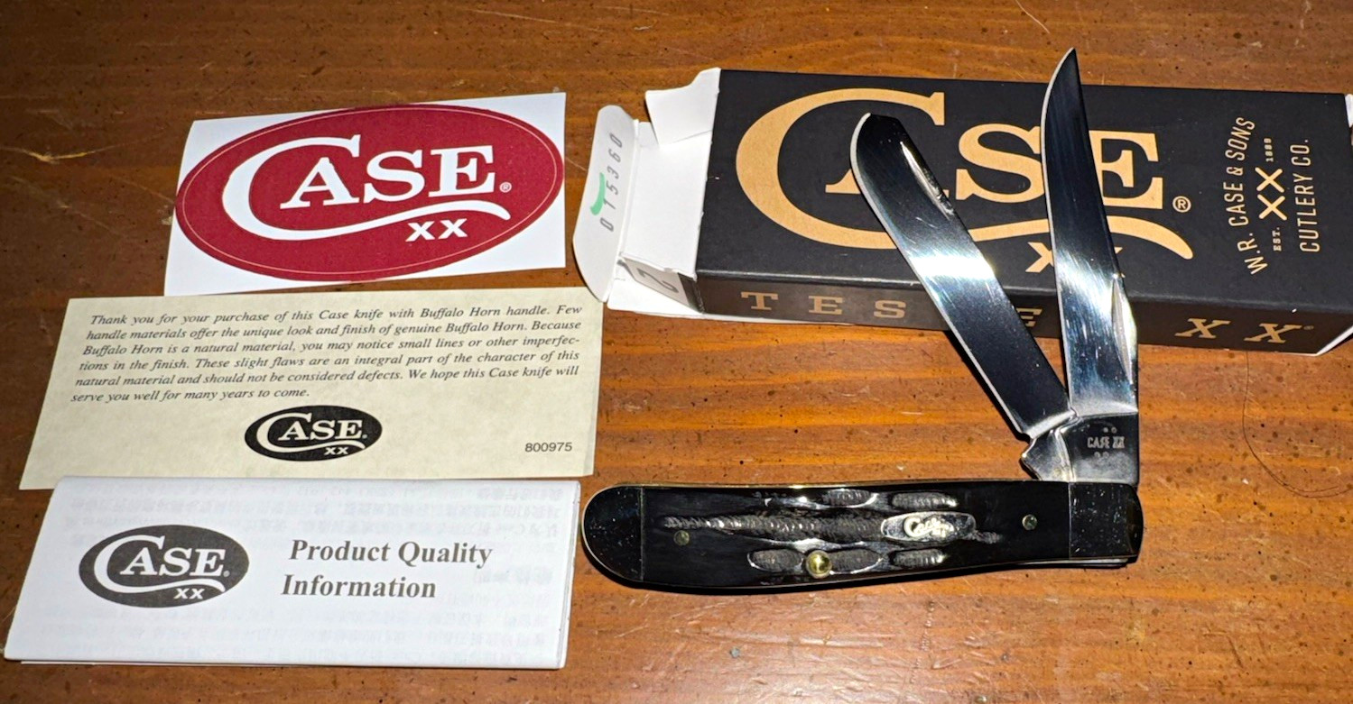 Case XX 65016 Buffalo Horn Jig Mini Trapper 2026 SS