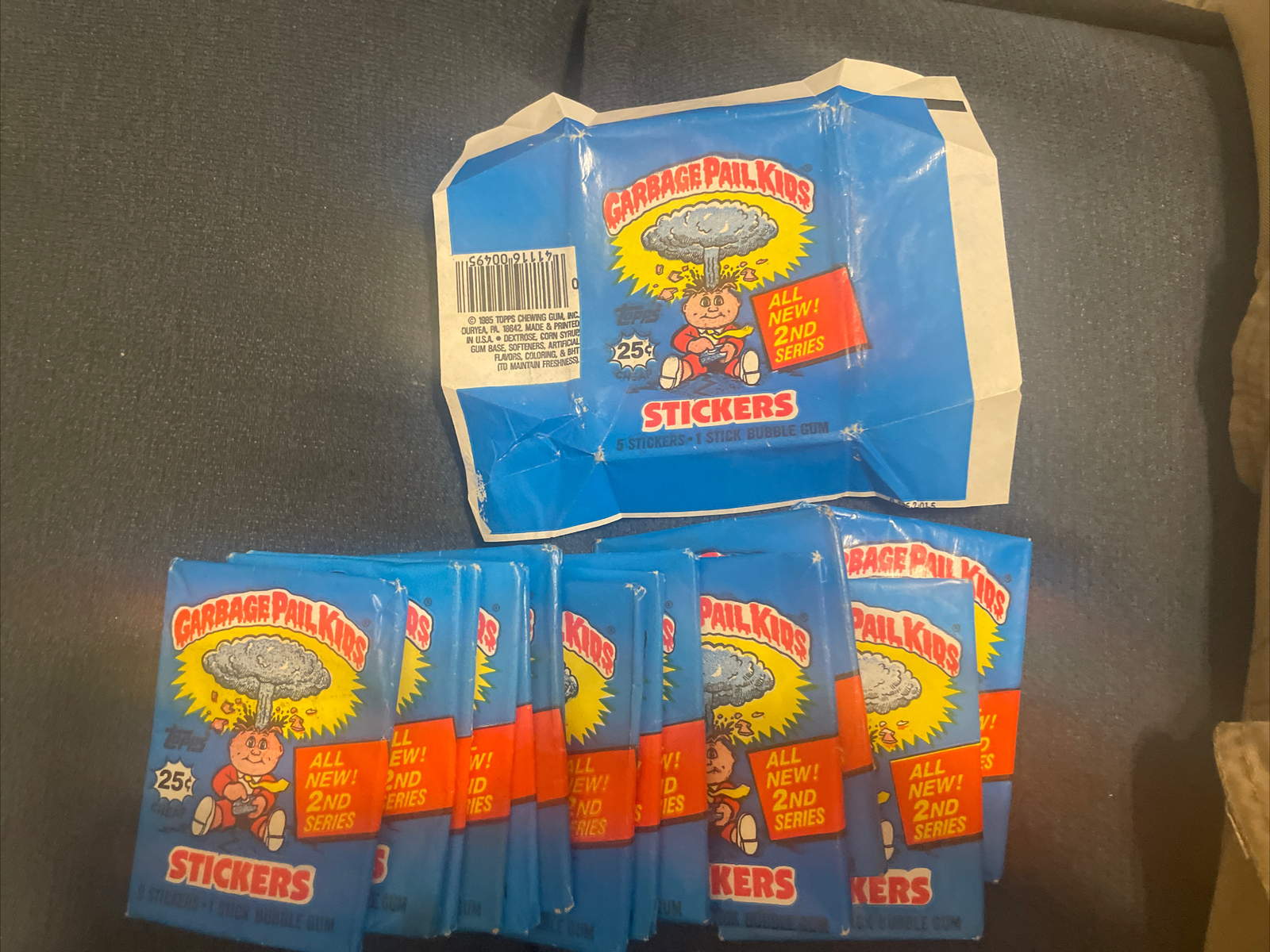 1985 TOPPS GARBAGE PAIL KIDS EMPTY WRAPPER 2nd SERIES GPK OS2