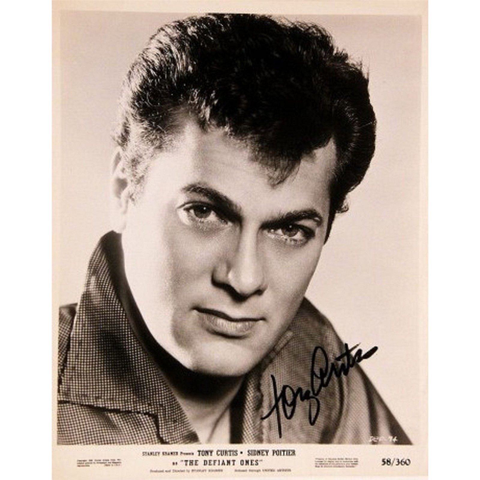 Tony Curtis 8x10 Photo Reprint Hollywood Actor Facsimile Autograph Wall Art
