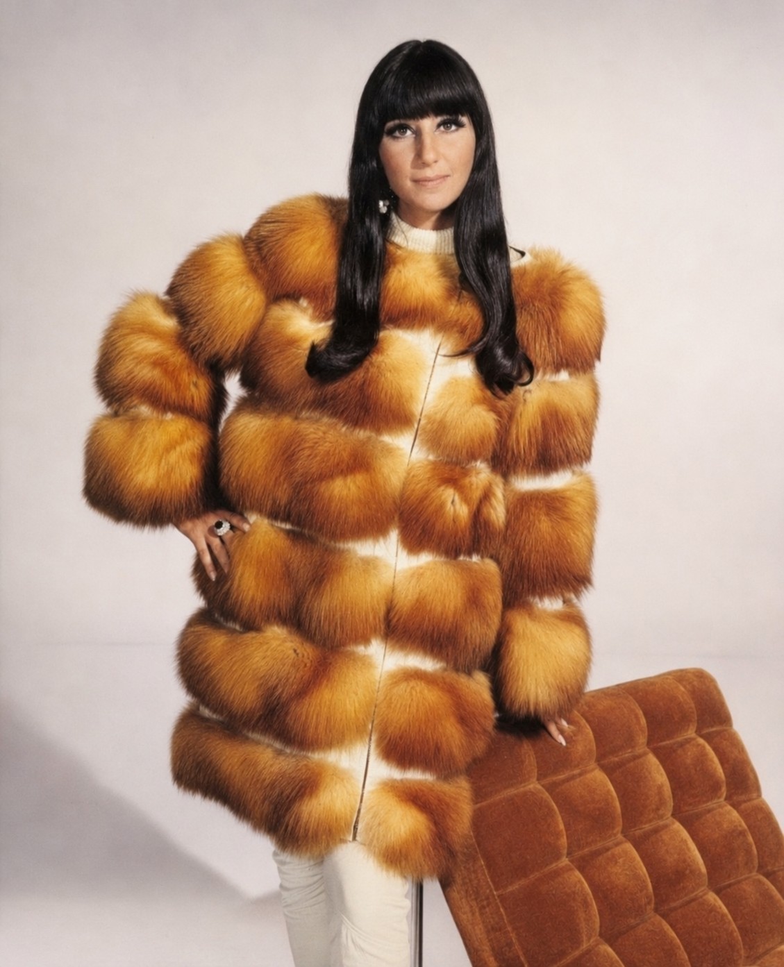 Cher In Fur Coat 8x10 Giclee photo 