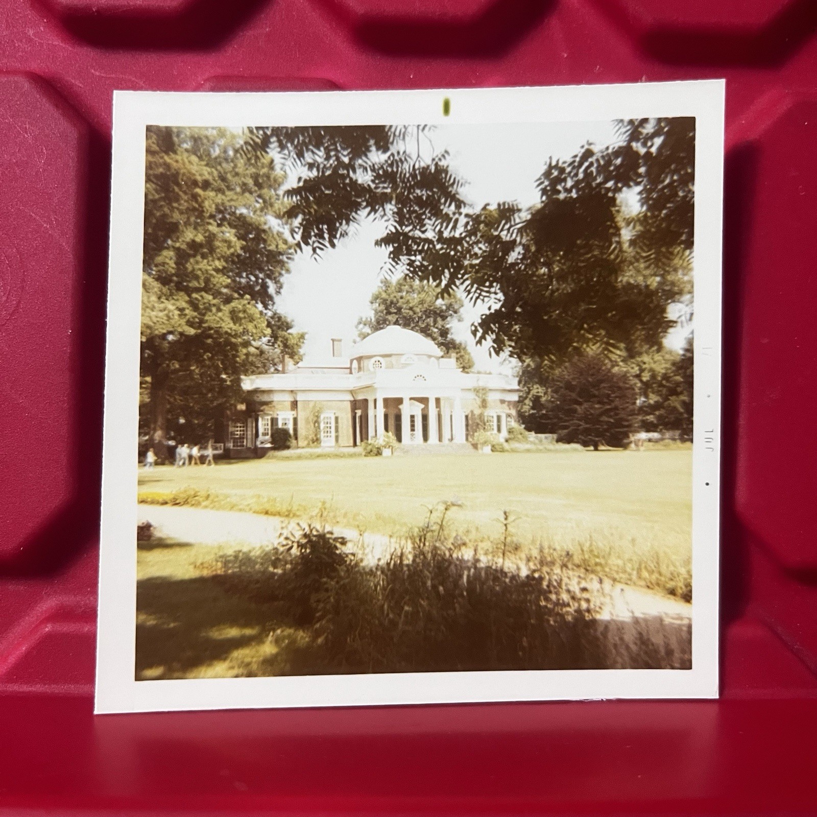 Monticello Thomas Jefferson Home Vacation 3 1/2 x 3 1/2 Photograph B Vintage 70s