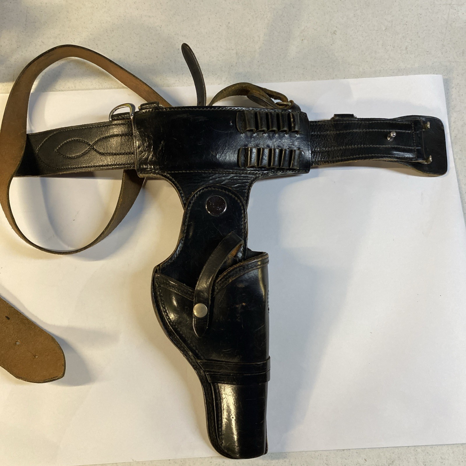 Vintage Jay-pee Police Swivel Gun Holster And Belt Size 42 Belt 
