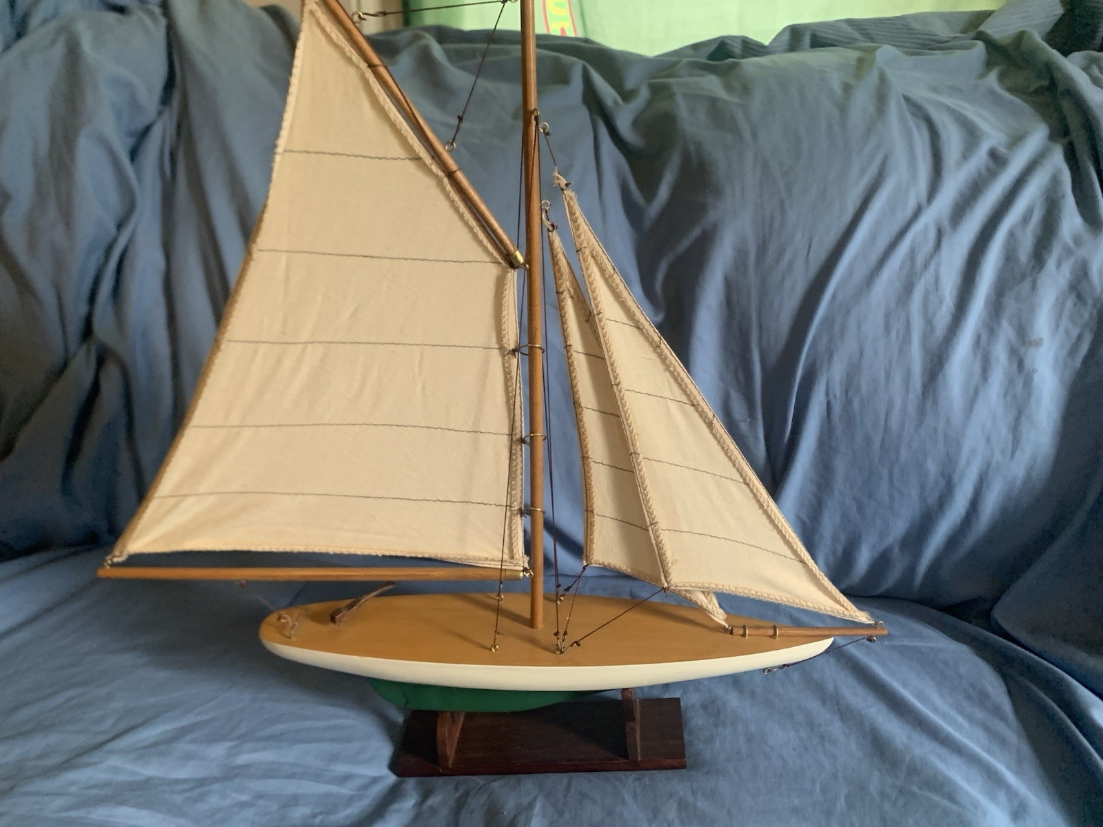 Vintage Wooden Sailboat