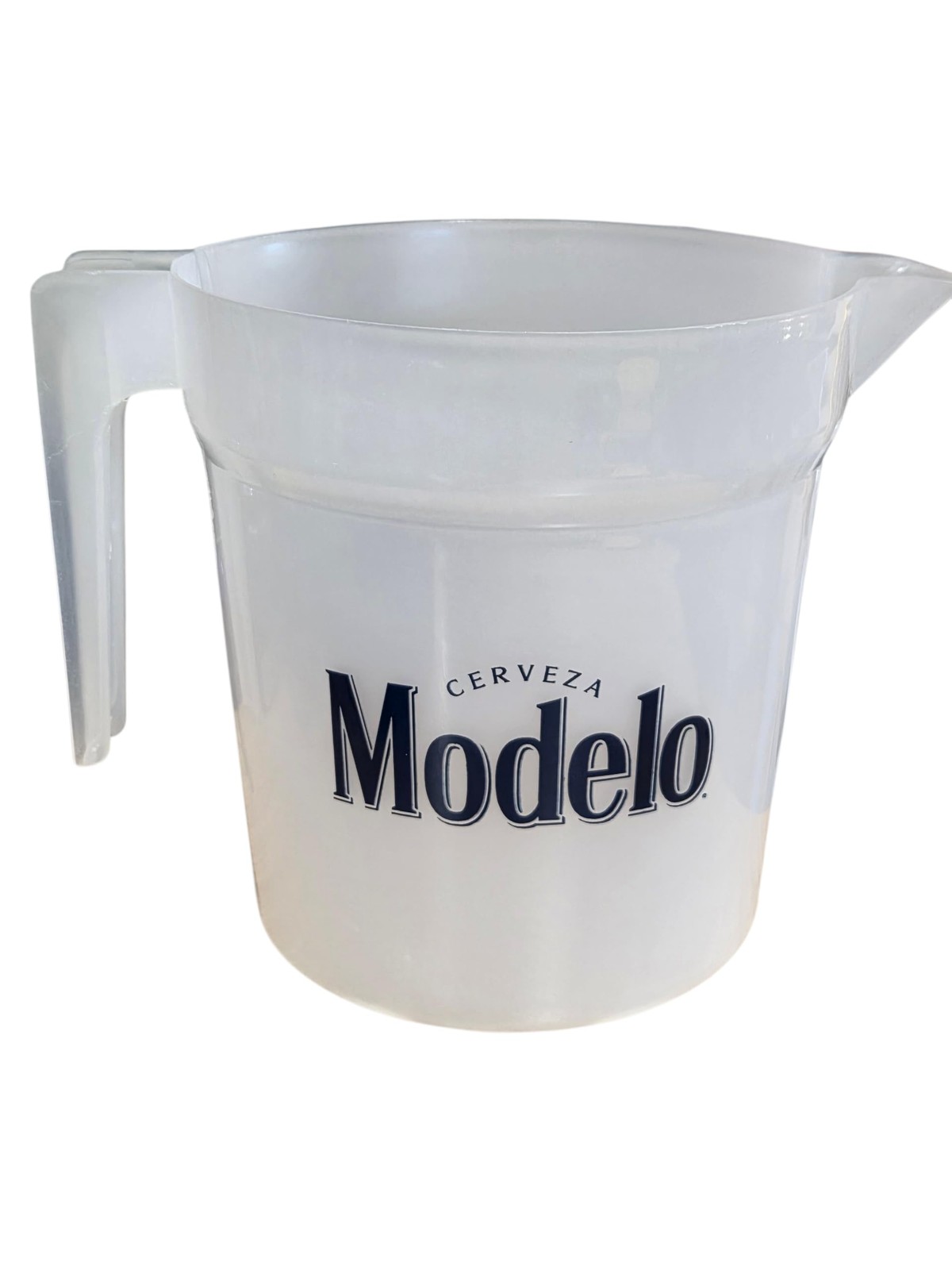 Modelo Cerveza 48 Ounce Beer Pitcher, Plastic with Handle, Barware Drinkware -