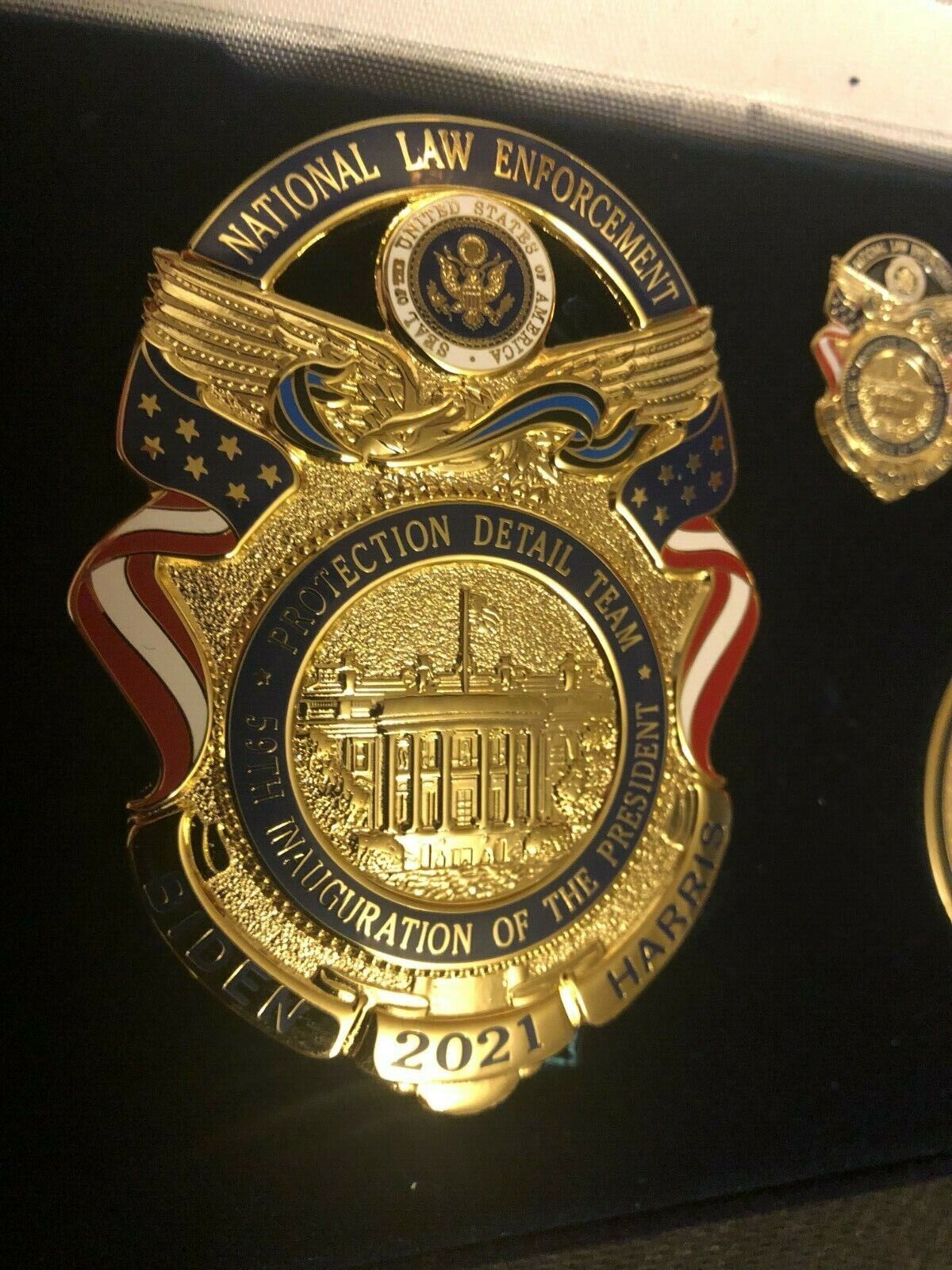 2021 Biden Inauguration Commemorative Set - Badge, Pin, and Coin - New/Mint