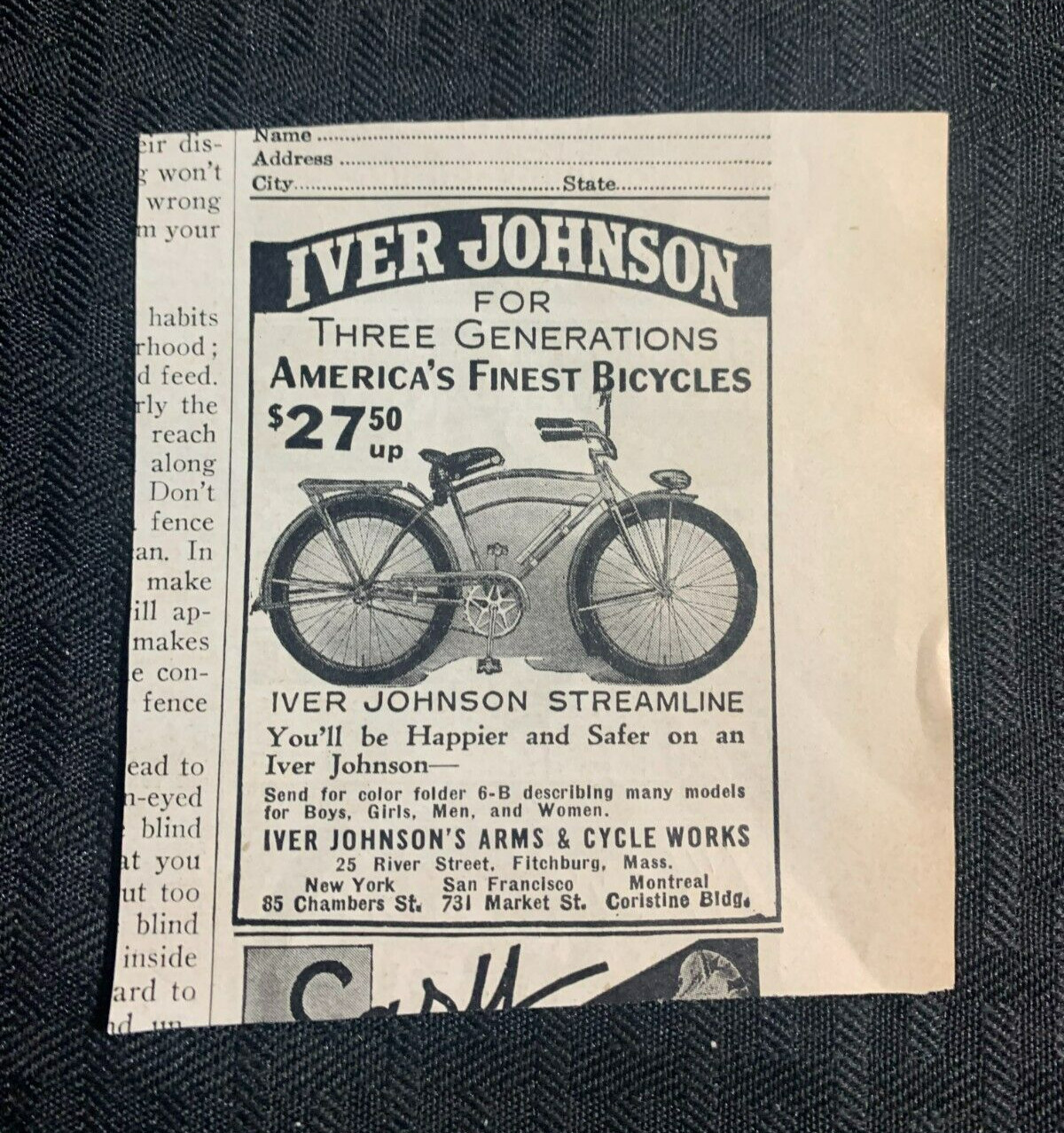 1937 IVER JOHNSON STREAMLINE 3.5x3.5\