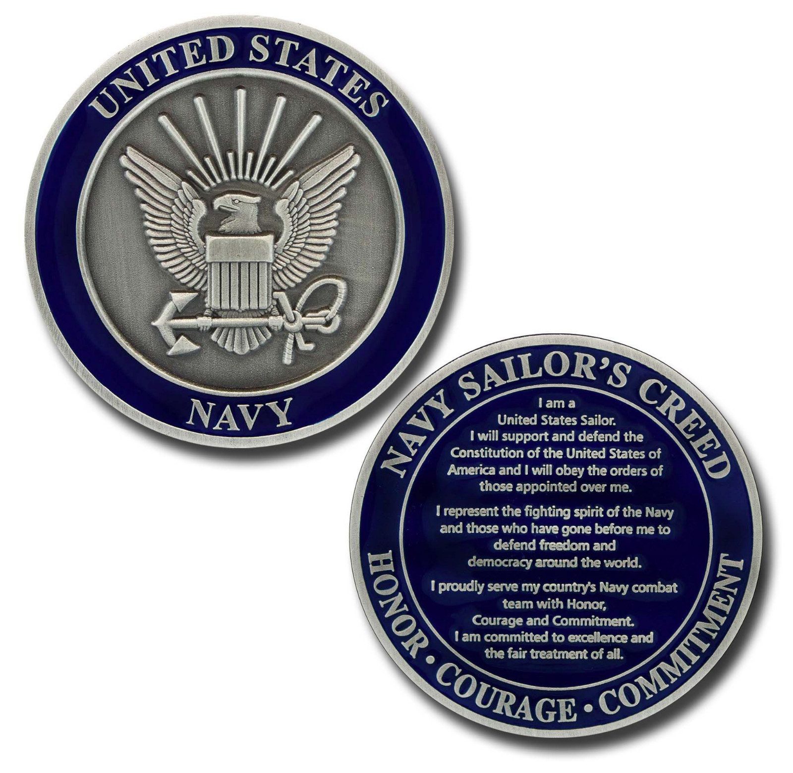 NEW U.S. Navy Sailor\'s Creed Challenge Coin.