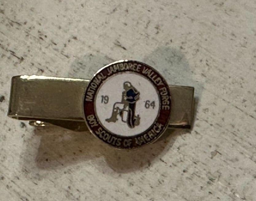 BSA 1964 National Jamboree Boy Valley Forge Tie Clip