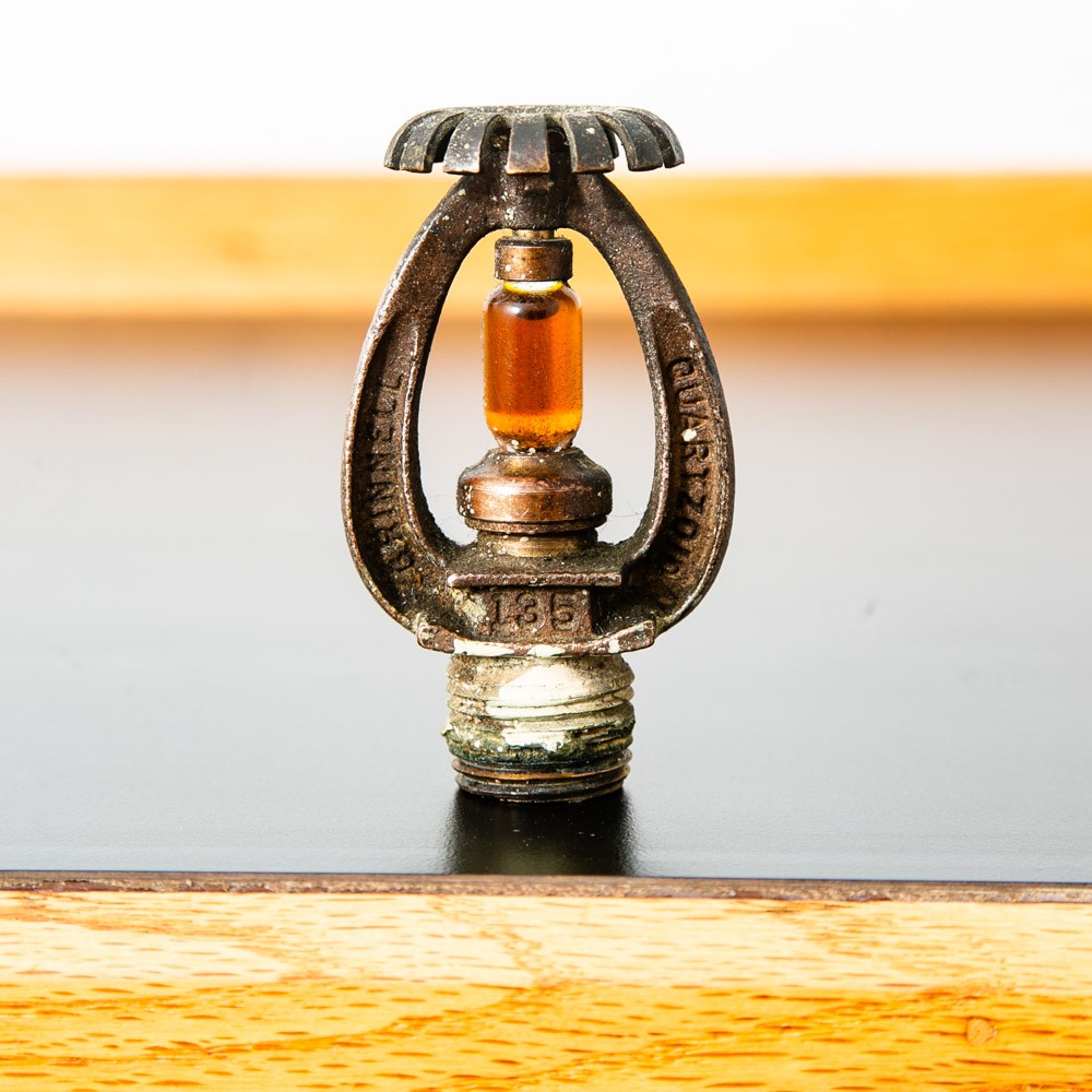 Fire Safety 1960’s 135° Grinnell Quartzoid Brass Upright Fire Sprinkler Head C46