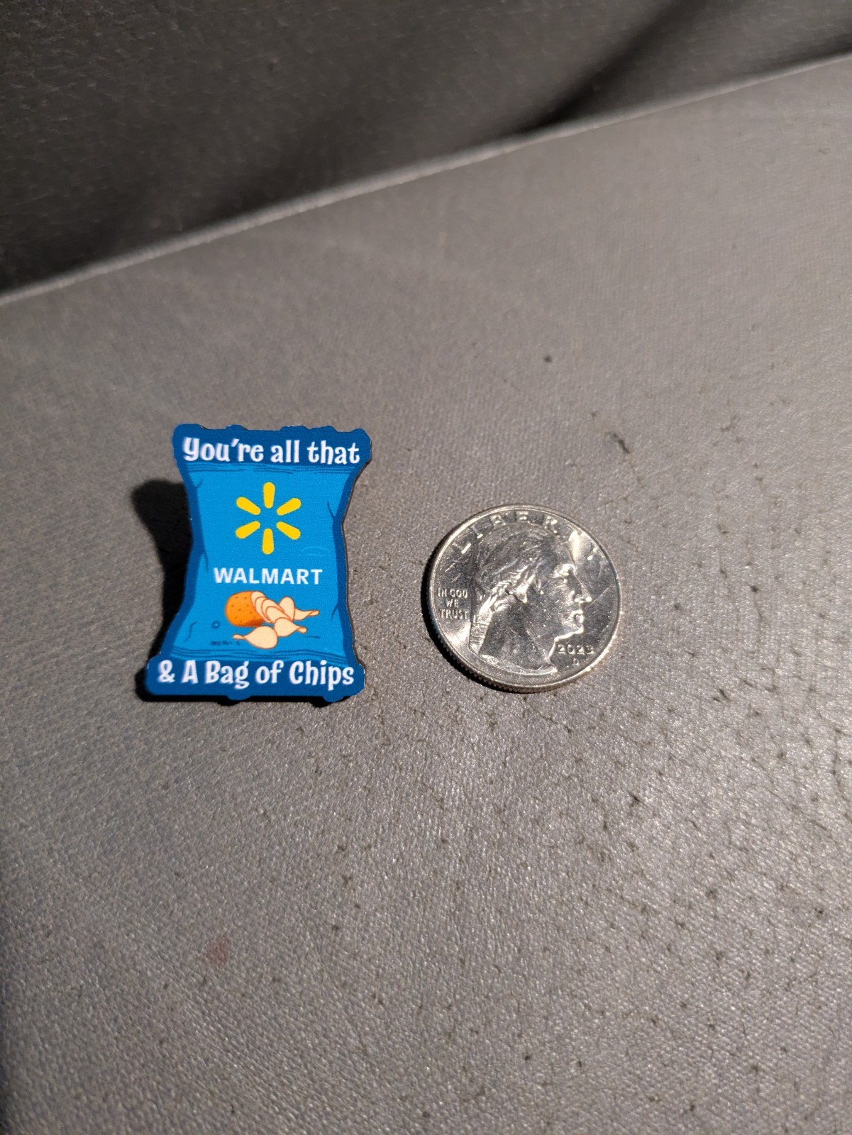 Walmart Employee Associate Pin - You\'re All That & A Bag Of Chips Spark Logo