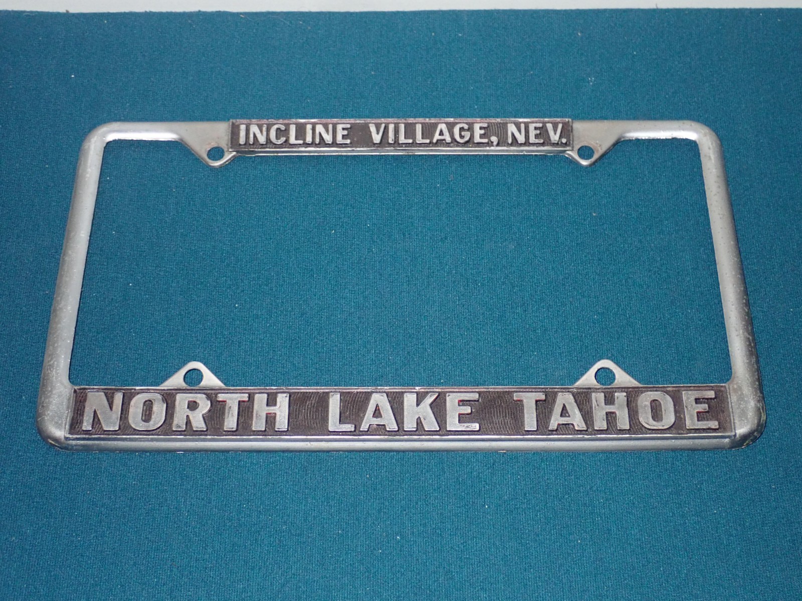 Vintage North Lake Tahoe Incline Village Nevada License Plate Frame