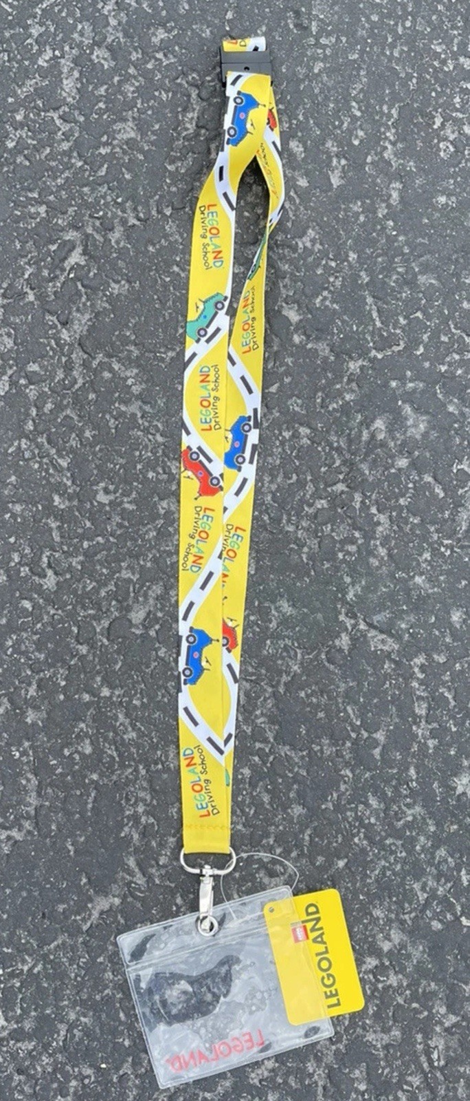 Legoland Driving School Lanyard with Badge, Yellow