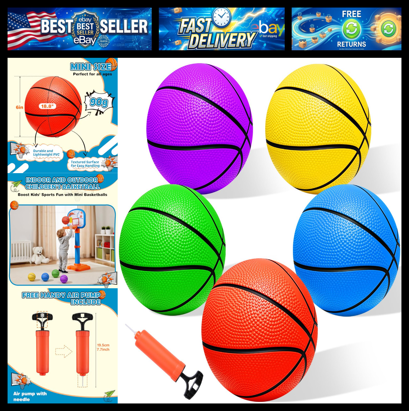 Iyoyo Mini Basketball Set - 5 Pack 6\