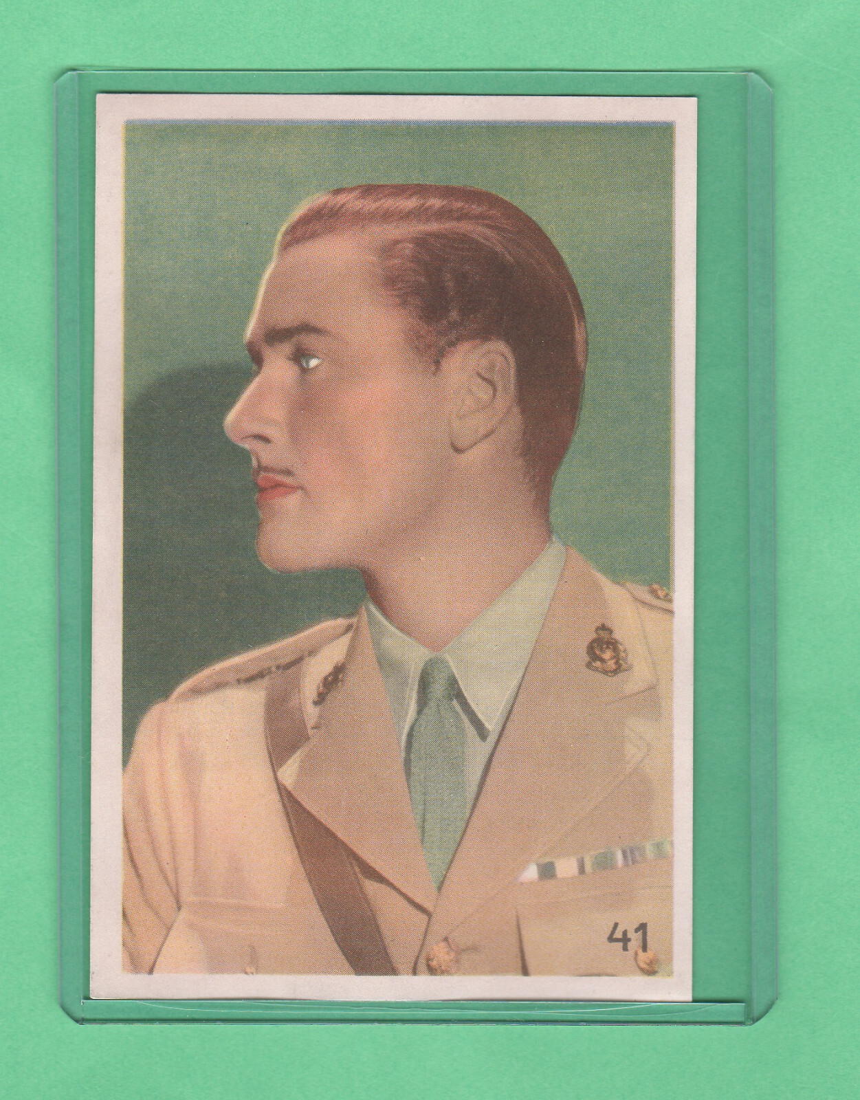 1937 Allers Familj-Journals Starnparaden Errol Flynn Film Card Nrmnt
