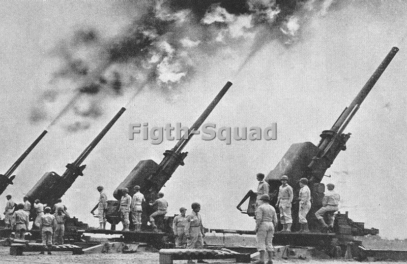 WW2 Picture Photo 120mm Gun M1 stratosphere heavy anti-aircraft 6000ft 8760