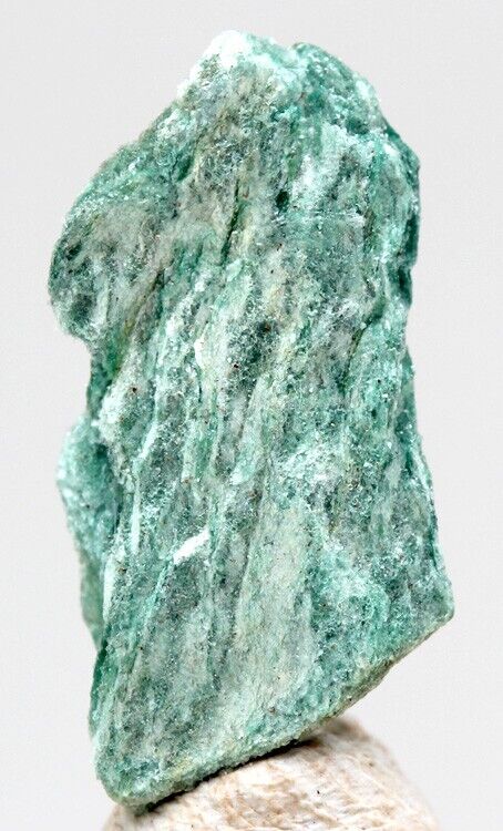 FUCHSITE Specimen Green Crystal Cluster Mineral MINAS GERAIS BRAZIL w/ ID card