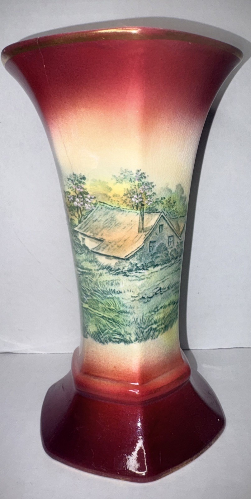 ANTIQUE ROYAL BONN Germany  Large Vase Hand Painted