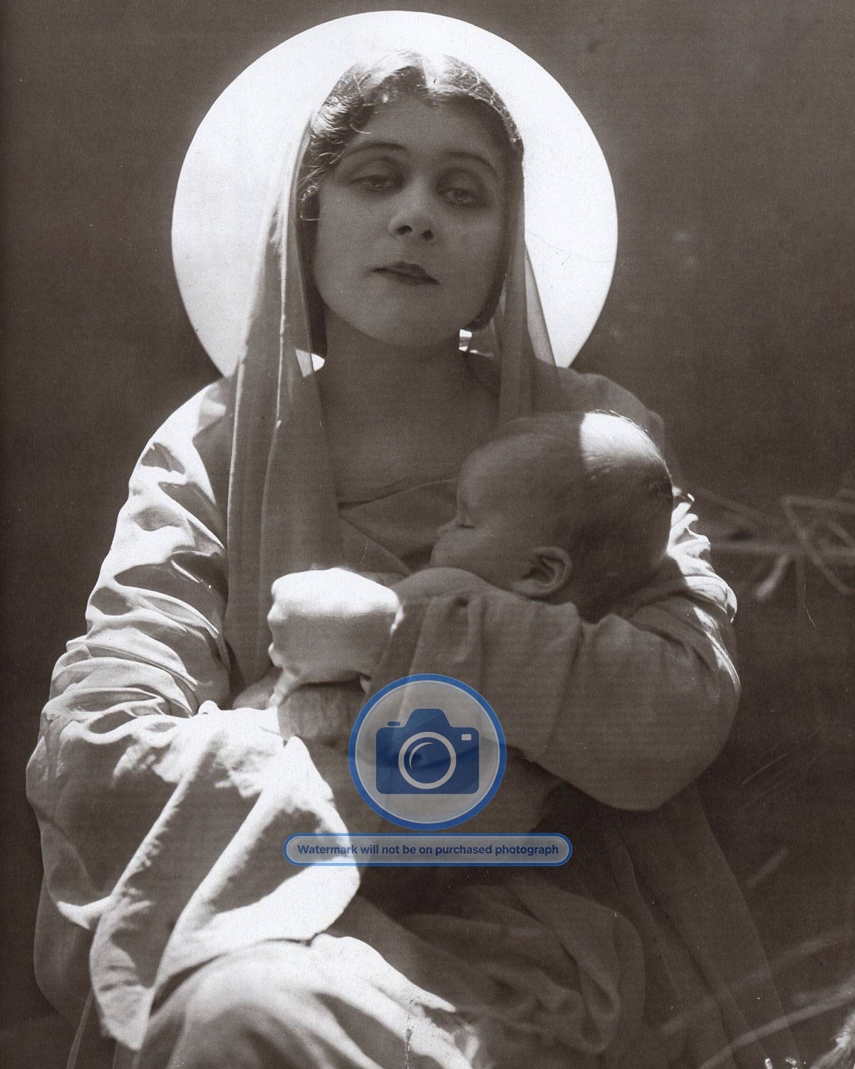 THEDA BARA PORTRAIT MOTHER AND CHILD ACTRESS 8X10 PHOTO