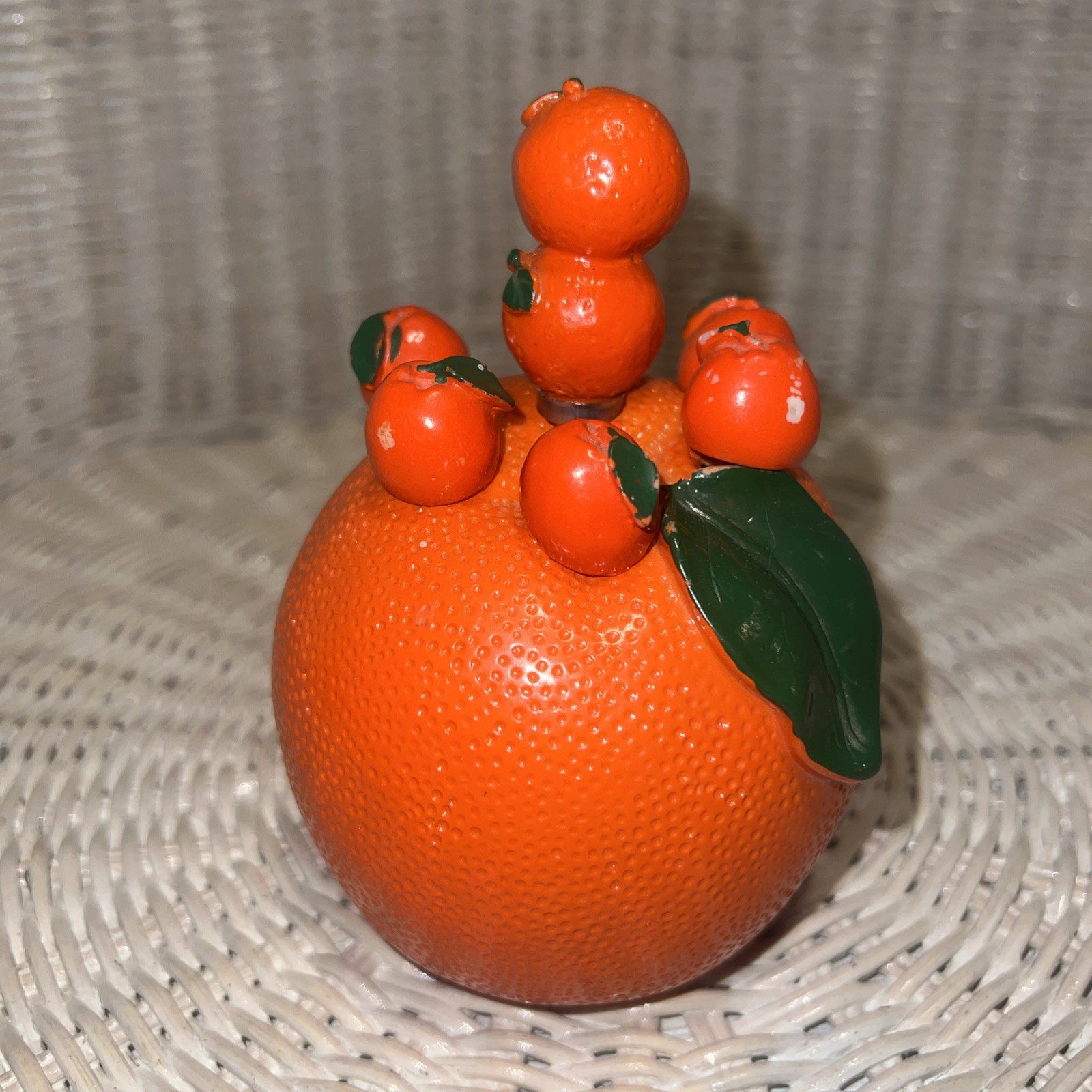 Vintage 60s 70s MCM Retro Plastic Oranges Piece Skewer set 😎