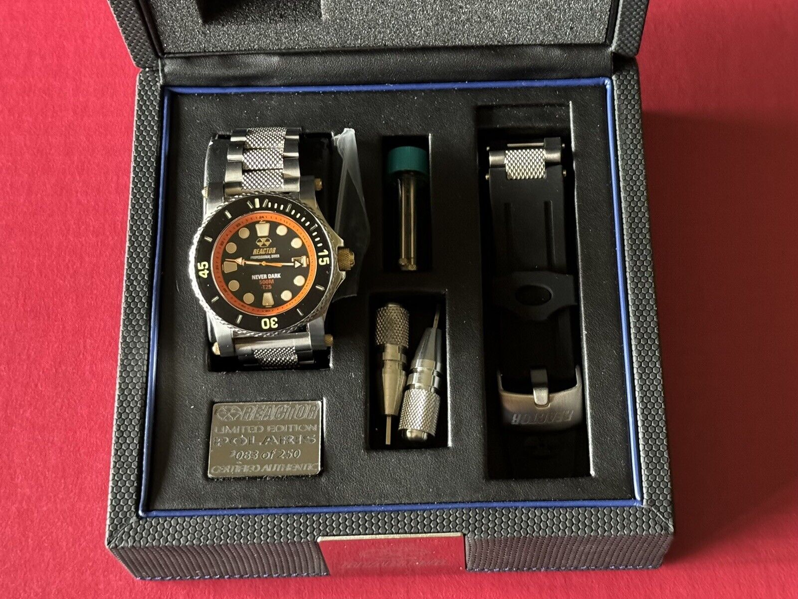 Reactor Watch Limited Edition Polaris #83 of 250 Never Worn.. Never Dark Dial