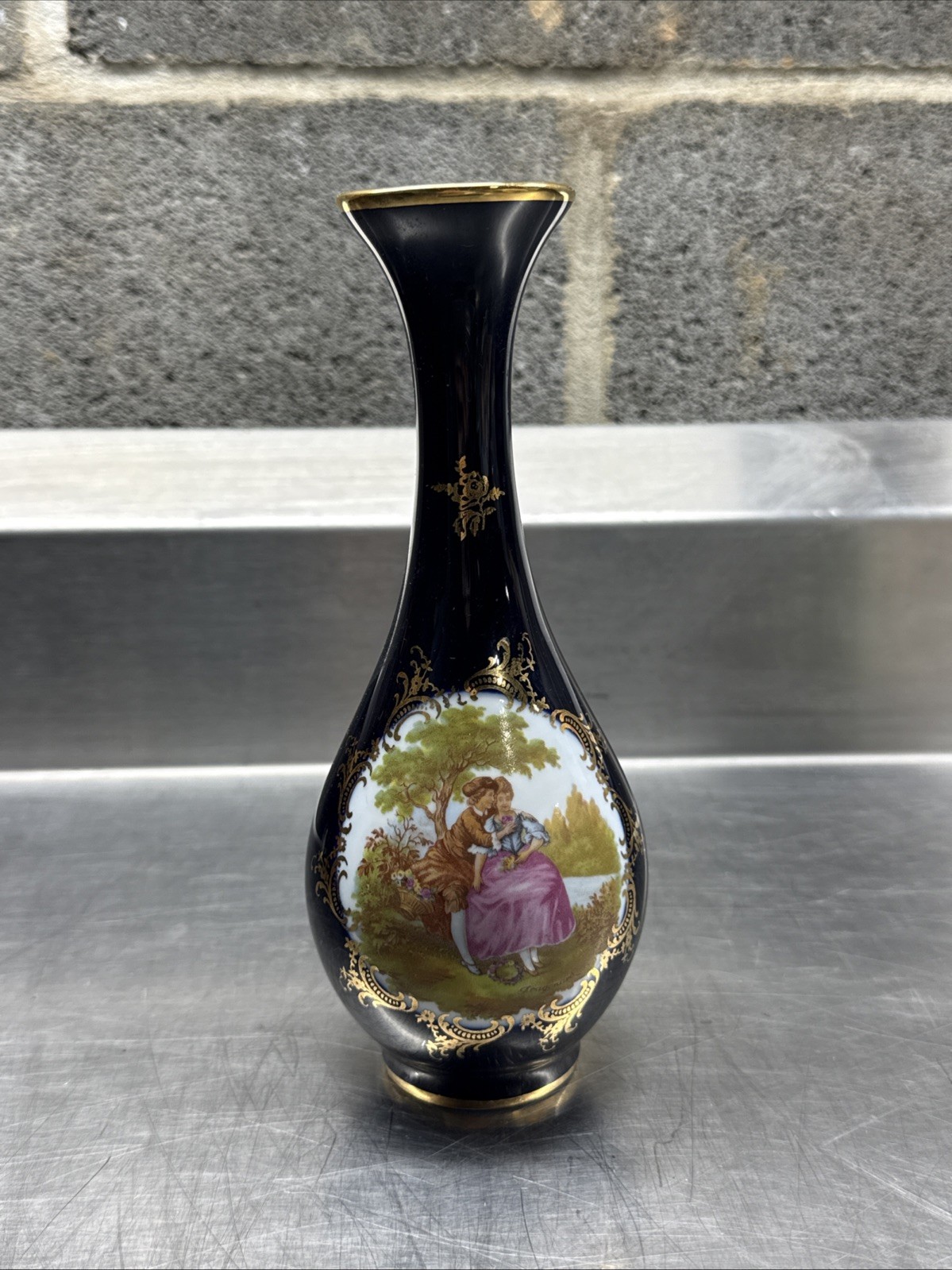 Vintage Limoges Vase France 7.5”
