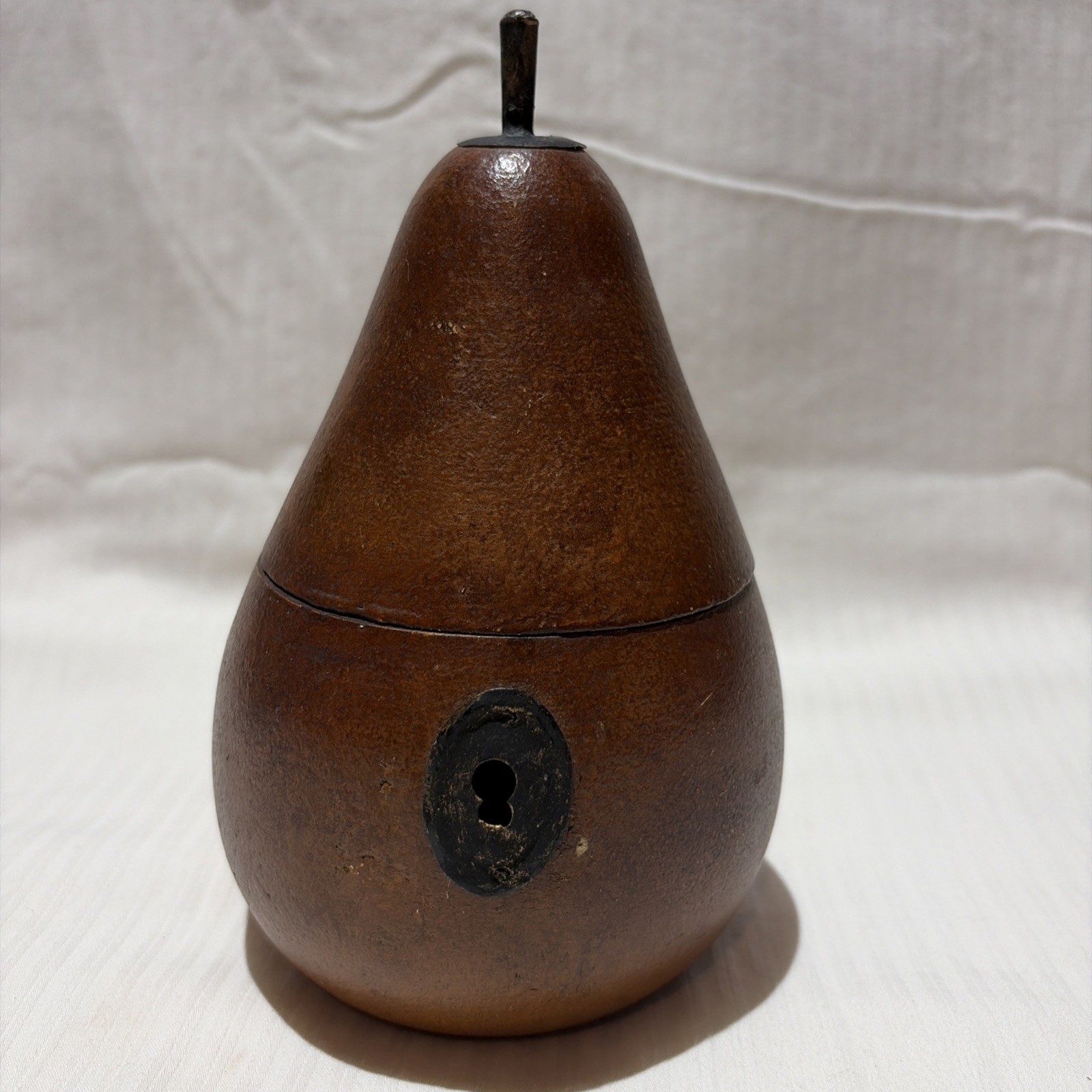 Vintage Authentic Palecek Pear Trinket Box Handcrafted Czech 1960s-1970s MCM
