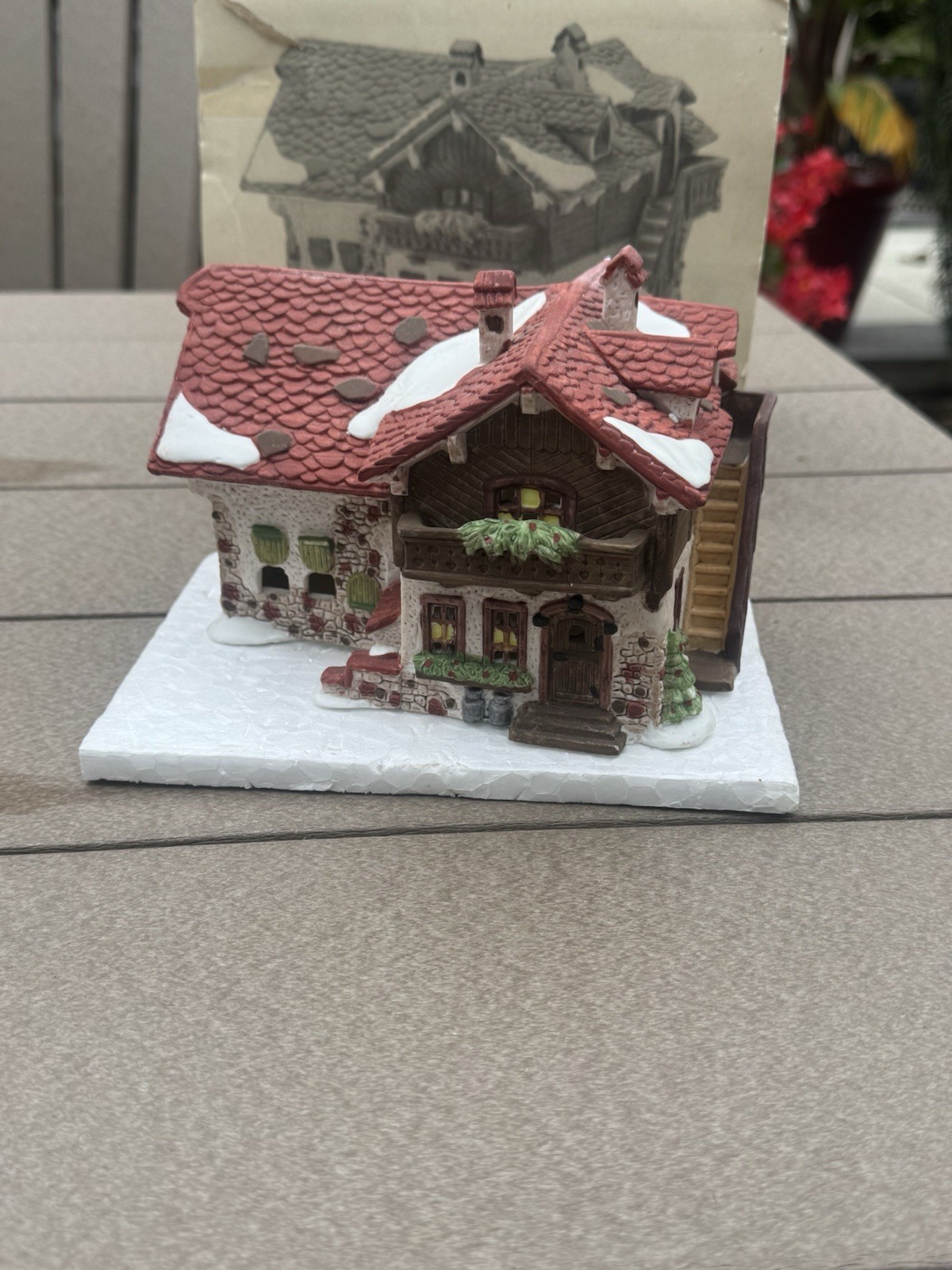 RARE Vintage 1987 Department 56 Alpine Village Series Josef Engel Farmhouse