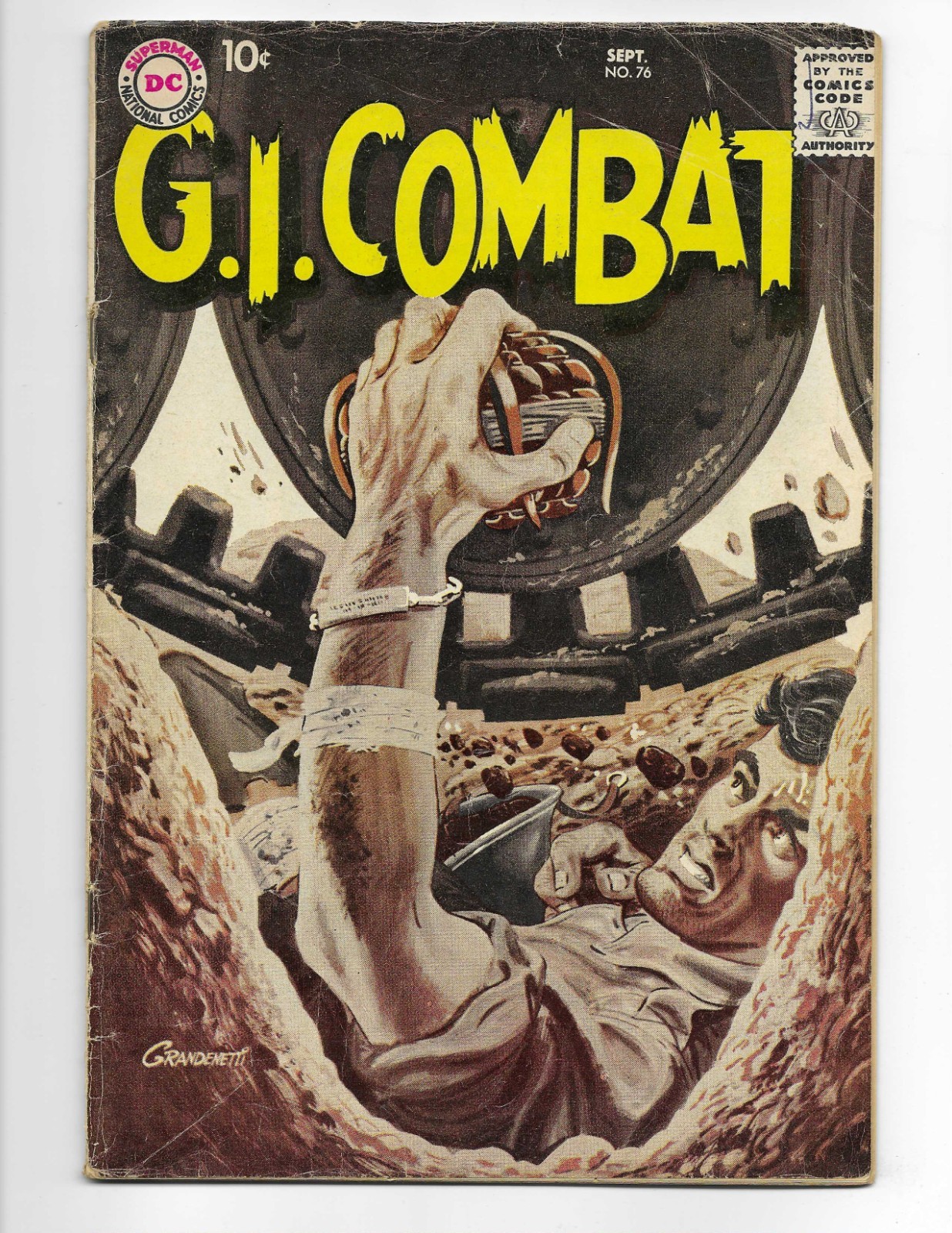 G. I. Combat 76 1959 DC Comics VG+ 4.5 Grey Tone Cover