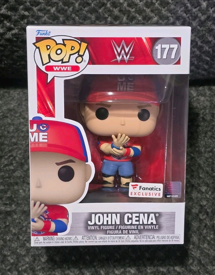 Funko Pop WWE John Cena #177 Fanatics Exclusive You Can\'t See Me w/ Protector