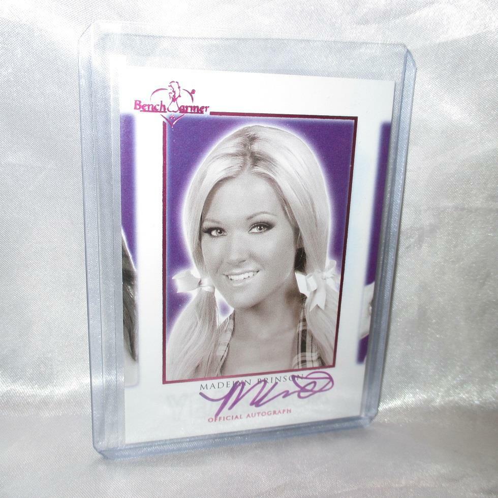 Madelyn Brinson Bench Warmer 2017 Yearbook Autograph Card Pink