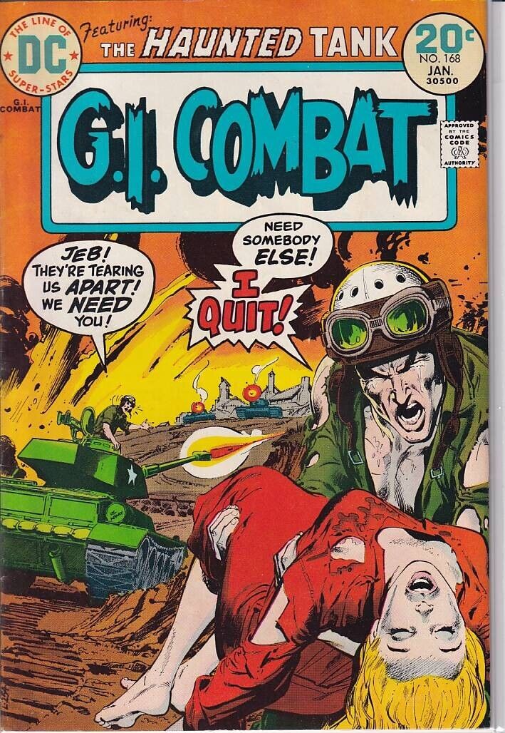 45895: DC Comics G.I. COMBAT #168 VF Grade