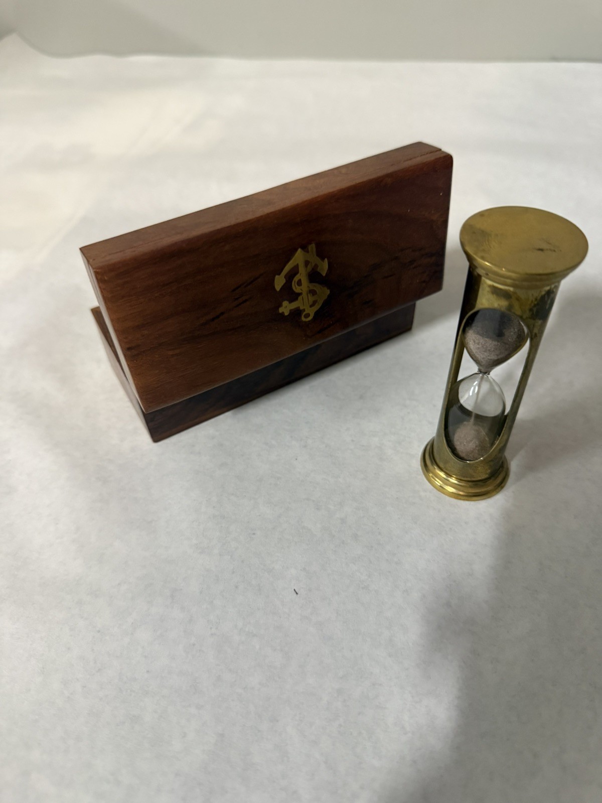 4” Brass Sand Timer 1 minute Brass Hourglass Sand Timer Navigation Maritime