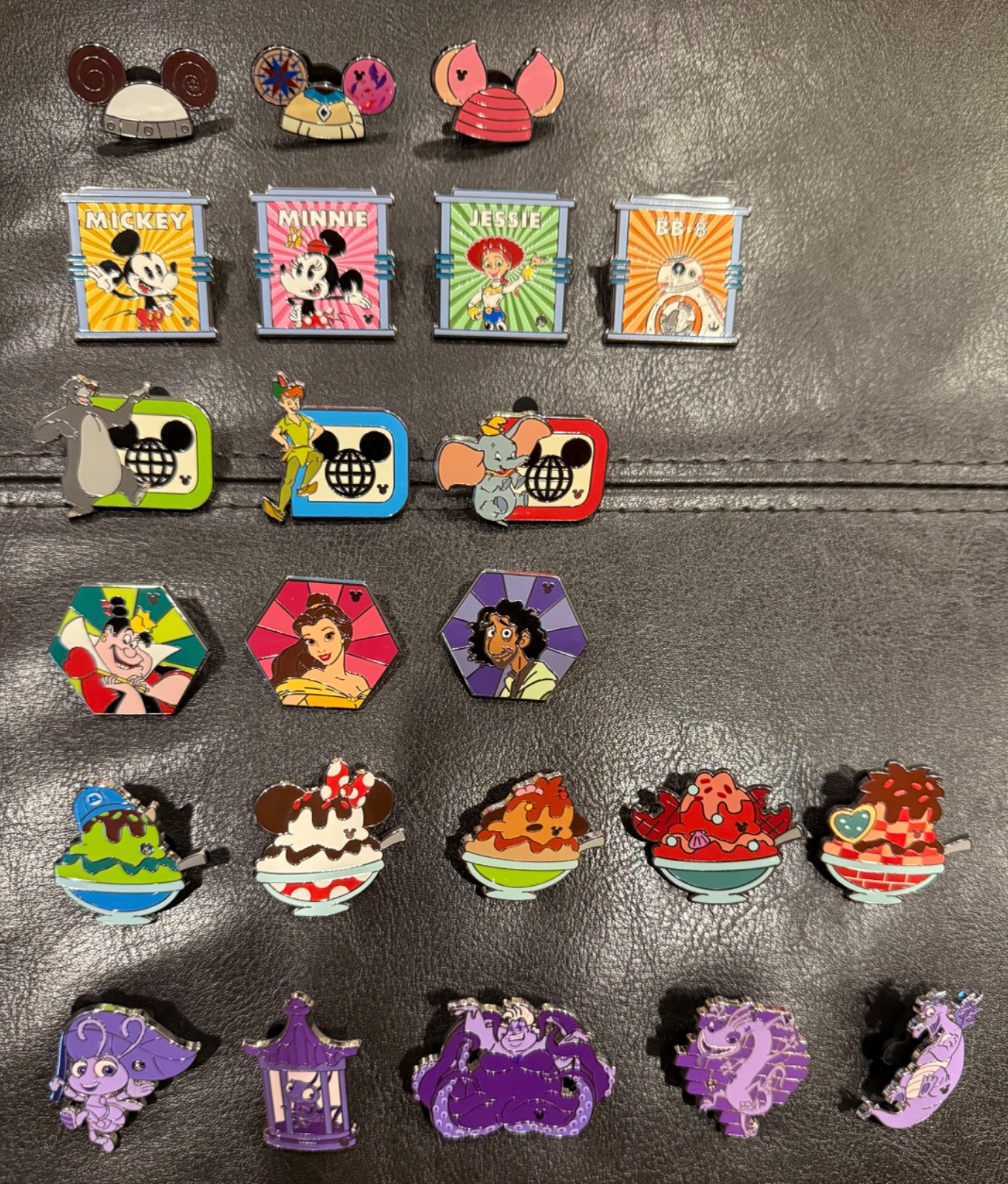 Lot of 23 WDW 2026 Wave B Hidden Disney Pins- Includes 1 Purple Figment Chaser