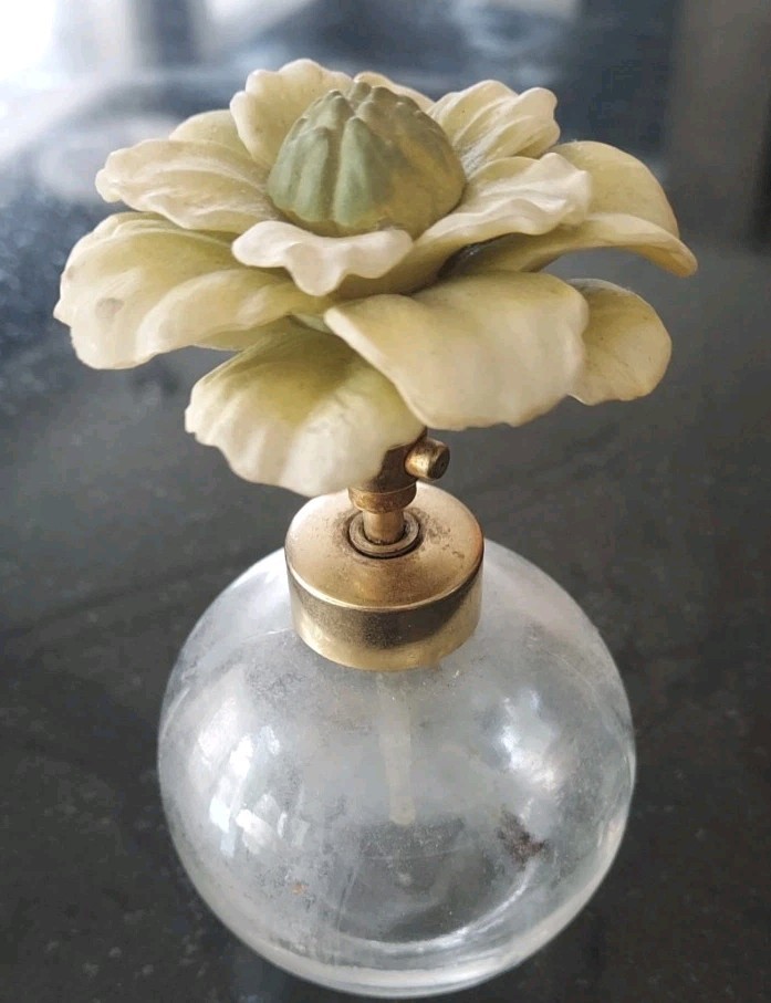 “VTG glass perfume atomizer” “missing squeeze Bulb\